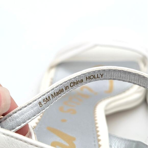 Circus NY by Sam Edelman Holly Ankle Strap Sandal Women's White Size US8.5M EU39 - Picture 11 of 11